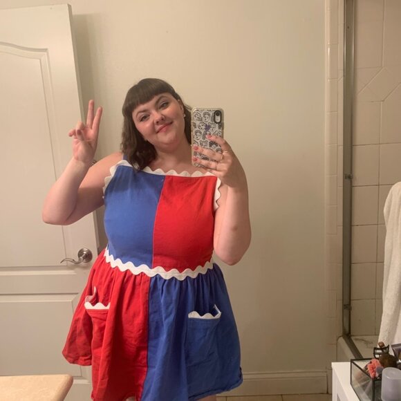 Fashion Brand Company Red and Blue Dress - Picture 5 of 7